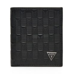Portfel Guess. Czarne portfele męskie Guess, z aplikacjami. Za 239.99 zł.