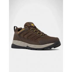 Męskie buty turystyczne Columbia Strata Trail Low Wp. Brązowe buty trekkingowe męskie Columbia, bez wzorów, sportowe, bez obcasa, bez zapięcia. Za 529.00 zł.