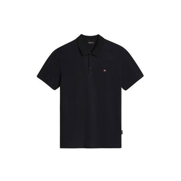 Polo Napapijri Ealis. Czarne koszulki polo męskie Napapijri, m, bez wzorów, eleganckie, bez kołnierzyka, bez ramiączek. W wyprzedaży za 265.90 zł.