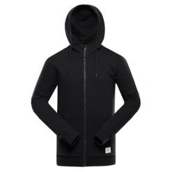 Bluza męska bawełniana z kapturem Alpine Pro Lokk. Czarne bluzy nierozpinane męskie Alpine Pro, m, bez wzorów, z bawełny, z kapturem. W wyprzedaży za 149.00 zł.