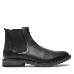 Sztyblety Josef Seibel. Czarne sztyblety męskie Josef Seibel, bez obcasa, bez zapięcia. Za 399.99 zł.