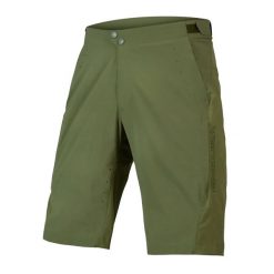 Spodenki rowerowe męskie Endura GV500 Foyle Baggy Short. Zielone szorty sportowe męskie ENDURA, bez wzorów, sportowe. Za 379.99 zł.