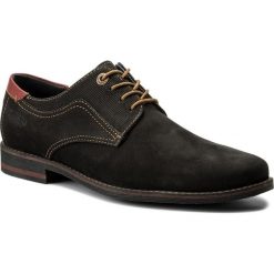 Półbuty LASOCKI FOR MEN MI08-C366-401-03. Czarne eleganckie półbuty męskie Lasocki For Men, z nubiku, bez obcasa, bez zapięcia. Za 189.99 zł.