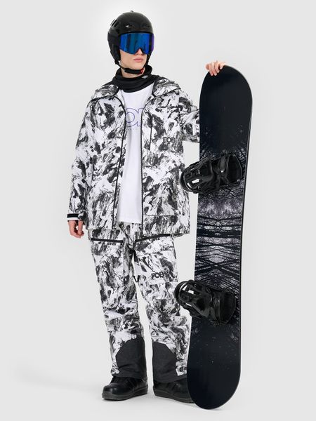 4F Kurtka snowboardowa membrana 15000 męska - multikolor 3XL. Brązowe kurtki narciarskie i snowboardowe męskie 4f, na zimę, m, bez wzorów, z materiału, bez kaptura, narciarskie. Za 799.99 zł.
