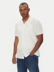 Tommy Jeans Koszula DM0DM20895 Écru Regular Fit. Koszule męskie Tommy Jeans, m, bez wzorów, z bawełny, bez kołnierzyka, bez ramiączek. Za 199.99 zł.
