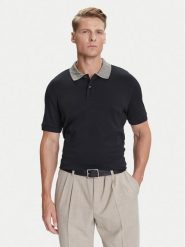 BOSS Polo H-Parlay 302 50545487 Czarny Regular Fit. Czarne koszulki polo męskie Boss, m, bez wzorów, z bawełny, bez kołnierzyka, bez ramiączek. Za 469.99 zł.