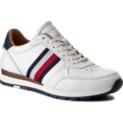 Sneakersy TOMMY HILFIGER - Luxury Corporate Leather Runner FM0FM00960 White 100. Buty sportowe na co dzień męskie marki Tommy Hilfiger. Za 599.00 zł.