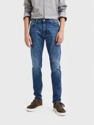Selected Homme Jeansy Leon 16087777 Niebieski Slim Fit. Niebieskie jeansy męskie Selected Homme, bez wzorów, z jeansu. Za 219.99 zł.