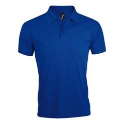 Męska Koszulka Polo Prime. Niebieskie koszulki polo męskie SOL'S, m, bez wzorów, sportowe, bez kołnierzyka, bez ramiączek. Za 84.99 zł.