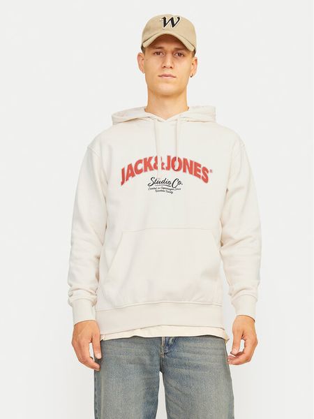 Jack & Jones Bluza Bronx 12262919 Écru Regular Fit. Bluzy nierozpinane męskie Jack & Jones, l, bez wzorów, z bawełny, bez ramiączek, bez kaptura. Za 89.99 zł.