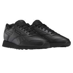 Trampki Męskie Skóra Glide. Czarne trampki męskie Reebok, bez wzorów, ze skóry, sportowe, bez zapięcia. Za 407.99 zł.