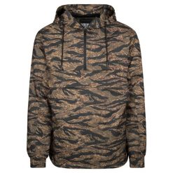 Parka Urban Classic tiger pull over. Brązowe parki męskie Urban Classics, na zimę, m, bez wzorów, bez kaptura. Za 275.00 zł.