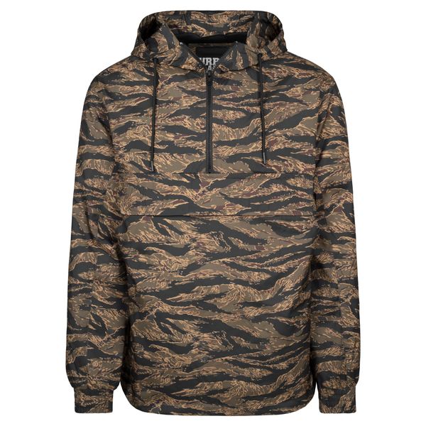 Parka Urban Classic tiger pull over. Brązowe parki męskie Urban Classics, na zimę, m, bez wzorów, bez kaptura. Za 275.00 zł.