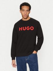 Hugo Bluza Dem 50477328 Czarny Regular Fit. Czarne bluzy nierozpinane męskie Hugo, m, bez wzorów, z bawełny, bez ramiączek, bez kaptura. Za 389.99 zł.