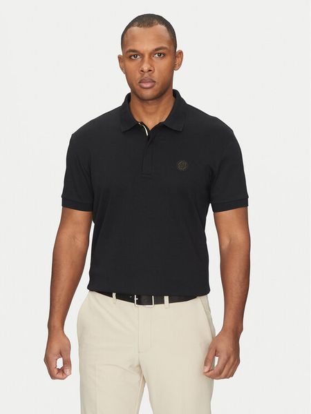 BOSS Polo Paddy TL 50533273 Czarny Regular Fit. Czarne koszulki polo męskie Boss, m, bez wzorów, z bawełny, bez kołnierzyka, bez ramiączek. Za 269.99 zł.
