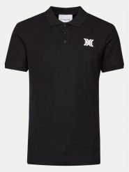 Richmond X Polo Novak UMP24010PO Czarny Regular Fit. Czarne koszulki polo męskie Richmond X, m, bez wzorów, z bawełny, bez kołnierzyka, bez ramiączek. Za 269.99 zł.