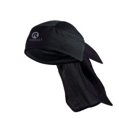 Chusta rowerowa Rogelli Bandana. Czarne szaliki męskie Rogelli, bez wzorów, sportowe. Za 46.00 zł.