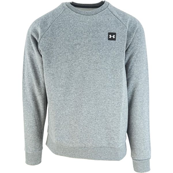 Bluza sportowa męska Under Armour Rival Fleece Crew. Szare bluzy bez kaptura męskie Under Armour, m, bez wzorów, bez kaptura. Za 233.85 zł.