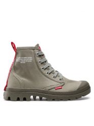 Palladium Trapery Pampa Hi Dare 76258-325-M Zielony. Zielone buty zimowe męskie Palladium, bez wzorów, z materiału, bez obcasa, bez zapięcia. Za 387.59 zł.
