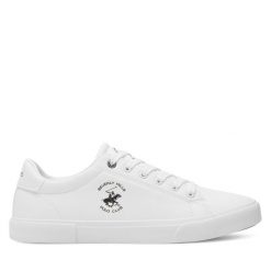 Tenisówki Beverly Hills Polo Club. Białe trampki męskie Beverly Hills Polo Club, bez wzorów, bez zapięcia. Za 159.99 zł.