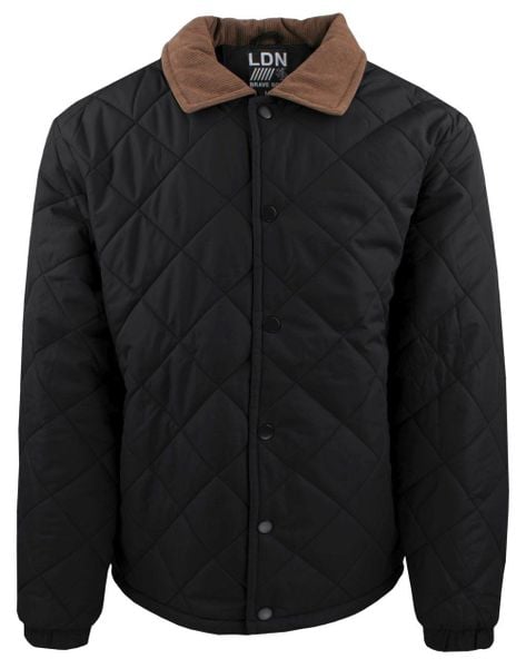 Przejściowa (Delikatnie Ocieplona) Kurtka Pikowana - Brave Soul - Czarna. Czarne kurtki męskie Brave Soul, na jesień, l, bez wzorów, z materiału, bez ramiączek, bez kaptura. Za 235.00 zł.