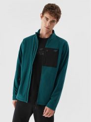 4F Polar 4FAW23TFLEM123 Turkusowy Regular Fit. Niebieskie bluzy z polaru męskie 4f, l, bez wzorów, z polaru, bez ramiączek, bez kaptura. Za 119.99 zł.