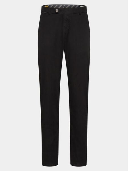 Bugatti Spodnie materiałowe 4220 16224 Czarny Slim Fit. Czarne spodnie na co dzień męskie Bugatti, bez wzorów, z bawełny. Za 219.99 zł.