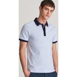 Koszula polo slim fit - Niebieski. Koszule męskie Reserved. Za 79.99 zł.