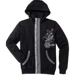 Bluza rozpinana Slim Fit bonprix czarny. Bluzy rozpinane męskie marki bonprix. Za 99.99 zł.