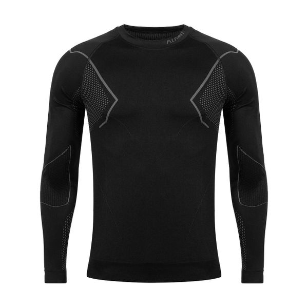 Bluza termoaktywna trekkingowa męska Alpinus Active Base Layer. Czarne bluzy nierozpinane męskie Alpinus, m, bez wzorów, bez ramiączek, bez kaptura. W wyprzedaży za 111.00 zł.