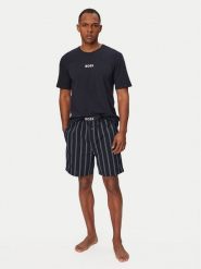 BOSS Piżama Easy 50545944 Granatowy Regular Fit. Niebieskie piżamy męskie Boss, m, bez wzorów, z bawełny, bez kołnierzyka, bez ramiączek. Za 429.99 zł.