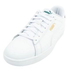 Skórzane Buty Treningowe Dla Dorosłych Unisex Smash 3.0. Białe buty trekkingowe męskie Puma, bez wzorów, bez zapięcia, trekkingowe. Za 313.99 zł.