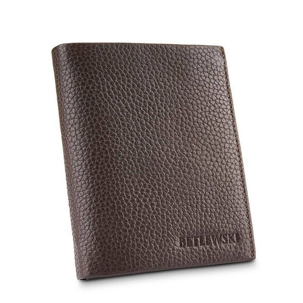 Portfel męski BETLEWSKI skóra BPM-CF-70 c. brązowy. Brązowe portfele męskie Betlewski, bez wzorów, ze skóry. Za 129.99 zł.