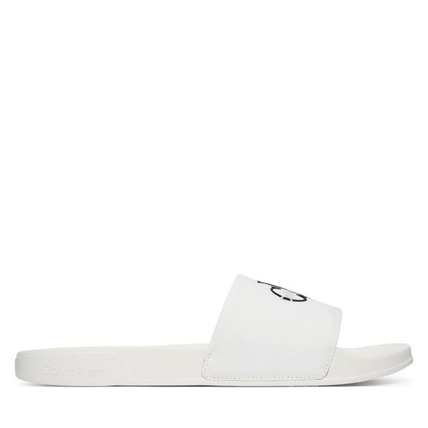 Klapki Calvin Klein. Białe klapki i japonki męskie Calvin Klein, bez wzorów. Za 169.99 zł.