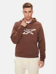 Reebok Bluza Vector 100202413 Brązowy Regular Fit. Brązowe bluzy nierozpinane męskie Reebok, m, bez wzorów, z bawełny, bez ramiączek, bez kaptura. Za 119.99 zł.