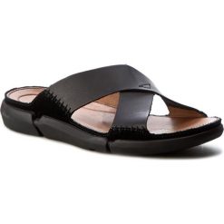 Klapki CLARKS - Trisand Cross 261240317 Black Leather. Klapki i japonki męskie marki Clarks. W wyprzedaży za 199.00 zł.
