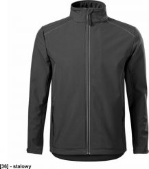 MALFINI Valley 536 - ADLER - Softshell kurtka męska, 300 g/m, 6% elastan, 94% poliester - stalowy L. Szare kurtki męskie Malfini, l, bez wzorów, z elastanu, bez ramiączek, bez kaptura. Za 195.22 zł.