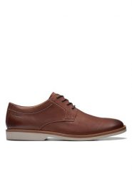 Clarks Półbuty Atticus LTLace 26172070 Brązowy. Brązowe eleganckie półbuty męskie Clarks, ze skóry, wizytowe, bez obcasa, bez zapięcia. Za 339.99 zł.