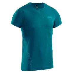 Koszulka sportowa z krótkim rękawem CEP Ultralight męska. Niebieskie t-shirty sportowe męskie CEP, l, bez wzorów, sportowe, bez ramiączek. Za 209.00 zł.
