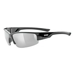 Okulary Uvex Sportstyle. Czarne okulary przeciwsłoneczne męskie Uvex, bez wzorów, sportowe. Za 129.90 zł.
