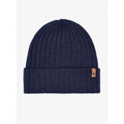 Czapka Fjallraven Byron Hat Thin - dark navy. Niebieskie czapki męskie Fjällräven, bez wzorów, sportowe. Za 177.99 zł.