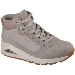 Buty Skechers Uno - Stacre Shine, Dla obu płci. Brązowe buty trekkingowe męskie Skechers, bez wzorów, ze skóry ekologicznej, sportowe, bez obcasa, bez zapięcia. Za 690.00 zł.