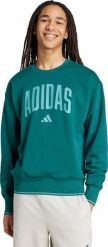 Bluza męska adidas Collegiate Sweat zielona JM1733 M. Zielone bluzy nierozpinane męskie ADIDAS, m, bez wzorów, bez ramiączek, bez kaptura. Za 391.83 zł.