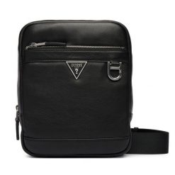 Saszetka Guess. Czarne saszetki męskie Guess, z aplikacjami, małe. Za 419.99 zł.