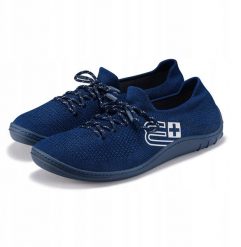 SH5009M Buty męskie BAREFOOT MERINO granatowy/granatowy 44. Niebieskie buty trekkingowe męskie Spokey, bez wzorów, bez zapięcia. Za 446.44 zł.
