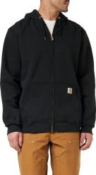 Carhartt Bluza Midweight Czarna r. M. Czarne bluzy nierozpinane męskie Carhartt, m, bez wzorów, bez ramiączek, bez kaptura. Za 265.11 zł.