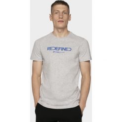 T-shirt męski TSM206 - chłodny jasny szary melanż. T-shirty męskie 4f. Za 49.99 zł.