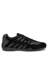 Geox Półbuty Uomo Snake U4507B 022EK C9999 Czarny. Czarne codzienne półbuty męskie Geox, bez wzorów, ze skóry, bez obcasa, bez zapięcia. Za 269.99 zł.