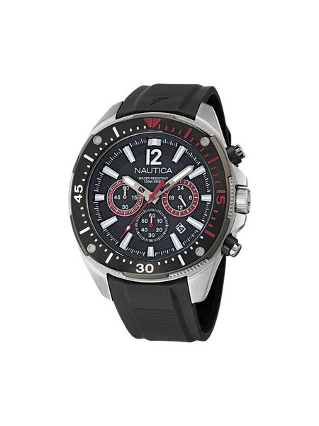 Nautica Zegarek Sporty Chronograph NAPBSS501 Srebrny. Szare zegarki męskie Nautica, srebrne. Za 849.99 zł.