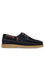Mustang Półbuty 4969-301 Granatowy. Niebieskie codzienne półbuty męskie Mustang, bez wzorów, ze skóry, bez obcasa, bez zapięcia. Za 349.99 zł.